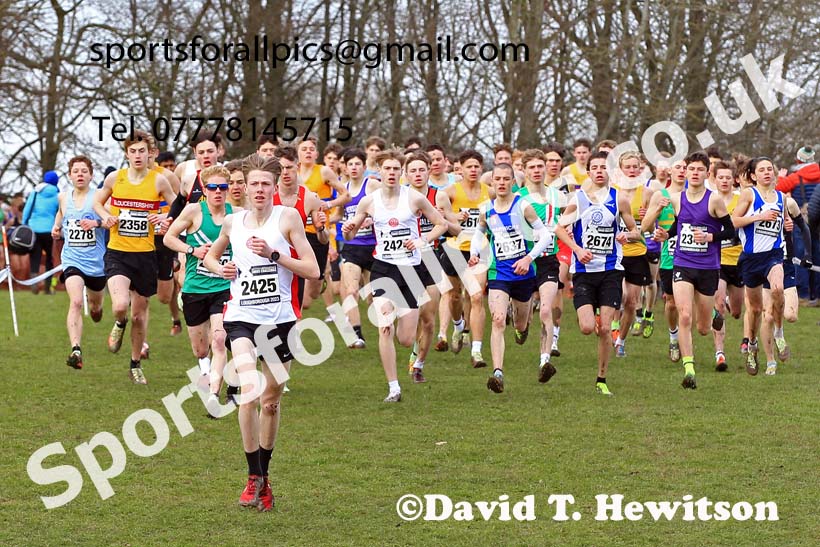 Mens Under-17s 2023 UK CAU Inter Counties Cross Country Champs, Prestwold Hall, Loughborough. Photo: David T. Hewitson/Sports for All Pics